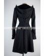 Pentagramme Black Double Breasted Gothic Coat for Women