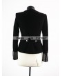 Pentagramme Black Double Breasted Gothic Short Jacket for Women