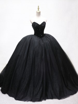 black victorian wedding dress