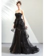 Black Gothic Sexy Lace Mermaid Wedding Dress