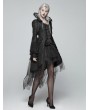 Punk Rave Black Retro Masquerade Gothic Coat for Women