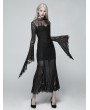 Punk Rave Black Gothic Daily Wear Lace Maxi Dress