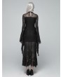 Punk Rave Black Gothic Daily Wear Lace Maxi Dress