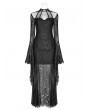 Punk Rave Black Gothic Daily Wear Lace Maxi Dress