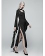 Punk Rave Black Gothic Kimono Sleeve Maxi Dress