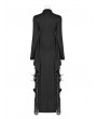 Punk Rave Black Gothic Kimono Sleeve Maxi Dress