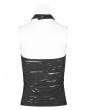 Punk Rave Black Gothic Punk Broken Hole Chain Tank Top for Women