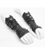 Punk Rave Black Gothic Punk Metal Gloves for Men