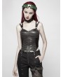 Punk Rave Black Gothic Punk Corset Tank Top for Women