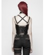 Punk Rave Black Gothic Punk Corset Tank Top for Women