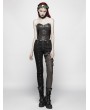 Punk Rave Black Gothic Punk Corset Tank Top for Women