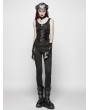 Punk Rave Black Gothic Punk PU Girdle for Women