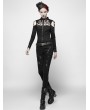 Punk Rave Black Sexy Gothic Punk Hollow Out Shirt for Women