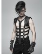 Punk Rave Black Gothic Punk Personality Skeleton Vest Top for Men