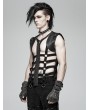 Punk Rave Black Gothic Punk Personality Skeleton Vest Top for Men