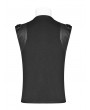 Punk Rave Black Gothic Punk Personality Skeleton Vest Top for Men