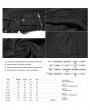 Punk Rave Black Gothic Punk Dark Knit Trousers for Women