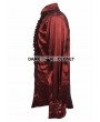 Pentagramme Wine Red Long Sleeves Gothic Blouse for Men