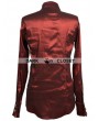 Pentagramme Wine Red Long Sleeves Gothic Blouse for Men