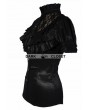 Pentagramme Black High Collar Short Sleeves Lace Womens Gothic Blouse