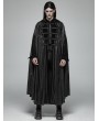 Punk Rave Black Gothic Retro Mystic Hooded Cloak for Men