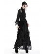 Dark in Love Romantic Gothic Black Velvet Lace Long Skirt