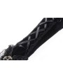 Dark in Love Black Gothic Velvet Lace-up Gloves