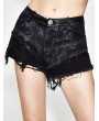 Devil Fashion Do Old Gothic Punk Jeans Shorts for Women 