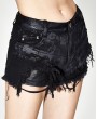 Devil Fashion Do Old Gothic Punk Jeans Shorts for Women 