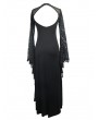 Devil Fashion Black and Purple Romantic Gothic Lace Sexy Maxi Dress