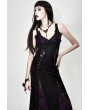 Eva Lady Black and Purple Sexy Gothic Lace Maxi Formal Dress