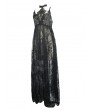 Eva Lady Black Romantic Sexy Gothic Lace Long Sheer Dress