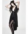 Eva Lady Black Romantic Sexy Gothic Lace Dress Top for Women