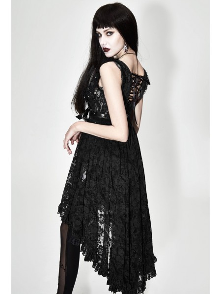 Eva Lady Black Romantic Sexy Gothic Lace Dress Top for Women ...
