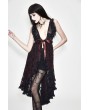 Eva Lady Red Romantic Sexy Gothic Lace Dress Top for Women