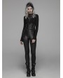 Punk Rave Black Gothic Punk Chain Legging Trousers for Women