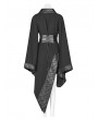 Punk Rave Dark Gothic Punk Asymmetric Kimono for Women