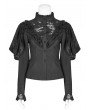Punk Rave Black Vintage Gothic Lace Long Sleeve Shirt for Women
