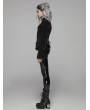 Punk Rave Black Vintage Gothic Velvet Long Sleeve Shirt for Women