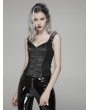 Punk Rave Black Gothic Steampunk Jacquard Corset Top for Women