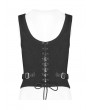 Punk Rave Black Gothic Steampunk Jacquard Corset Top for Women