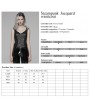 Punk Rave Black Gothic Steampunk Jacquard Corset Top for Women