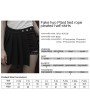 Punk Rave Black Street Fashion Gothic Punk Pleated Plaid Mini Skirt