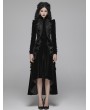 Punk Rave Black Vintage Gothic Lace Velvet Short Coat for Women