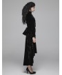 Punk Rave Black Vintage Gothic Lace Velvet Short Coat for Women