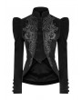 Punk Rave Black Vintage Gothic Lace Velvet Short Coat for Women