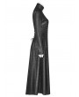 Punk Rave Black Gothic Dark Punk Long Coat for Women