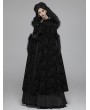 Punk Rave Black Gothic Gorgeous Winter Warm Cloak for Women