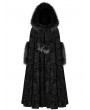 Punk Rave Black Gothic Gorgeous Winter Warm Cloak for Women