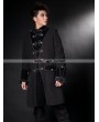 Pentagramme Black Winter Gothic Coat for Men